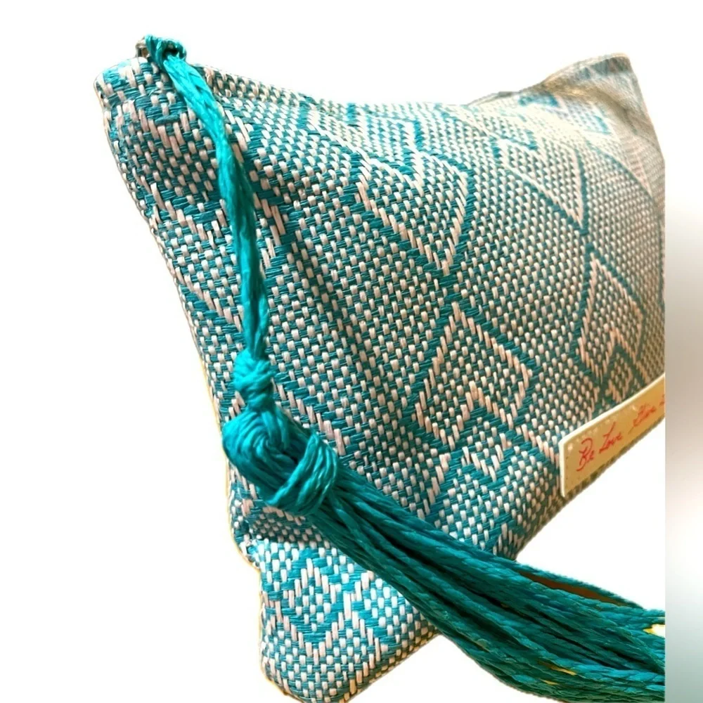 Josie Maran Cosmetic Travel Bag, Blue (Empty)